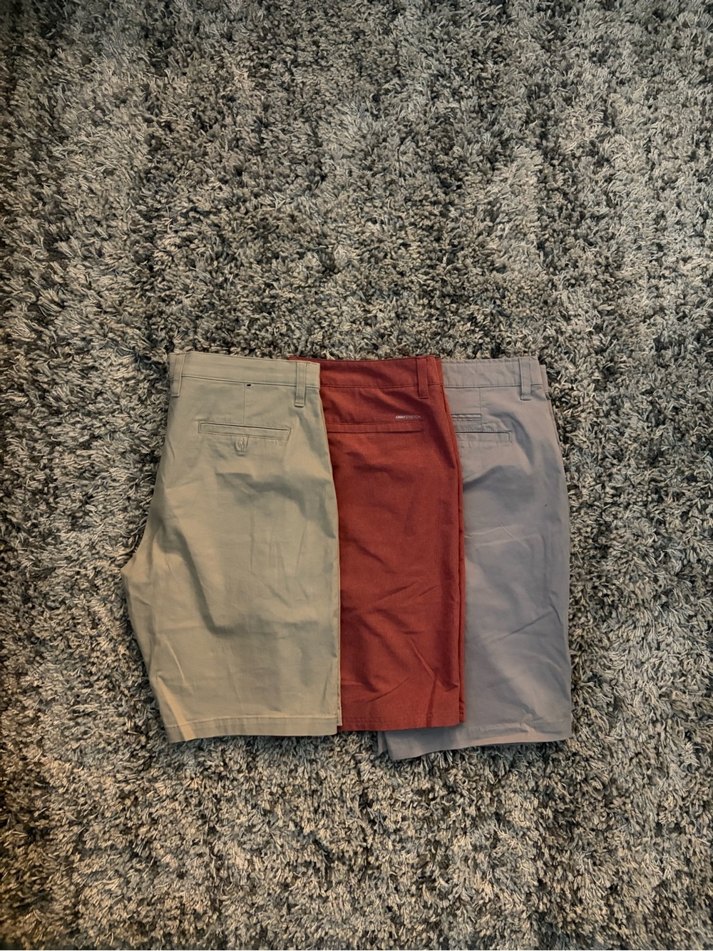 🫘Three-Pack Men's Shorts in Beige, Rust, and Gray